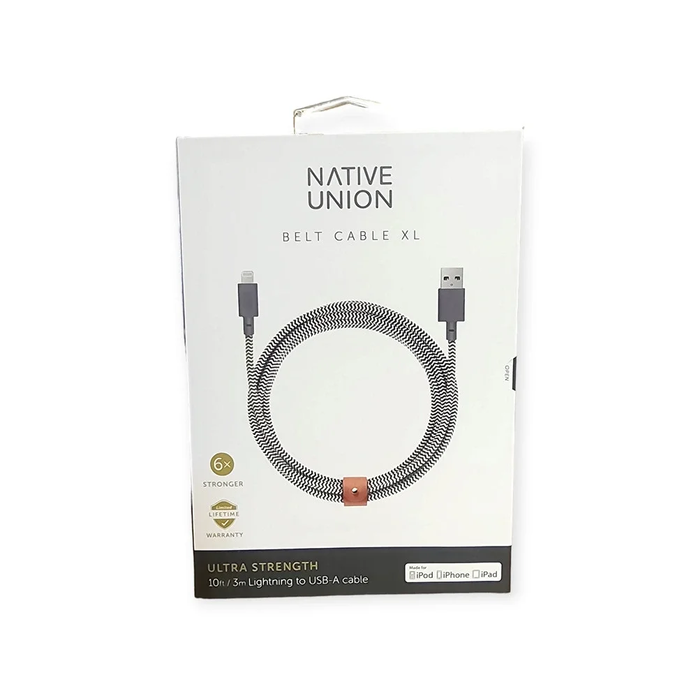 Native Union Belt Cable XL – Zebra